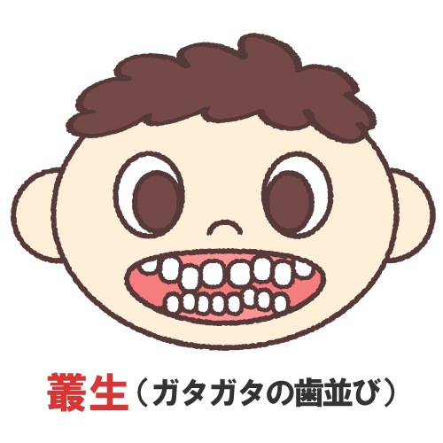 叢生を表すイラスト